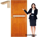 Holztür mit rahmenfarbenem Glas HF2 90