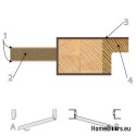 Holzflügel mit Rahmen bunt LG2 60