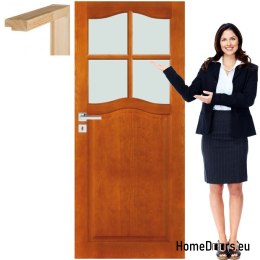Holztür mit Rahmen für Bad-WC DT2 80