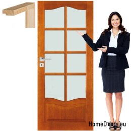 Holztür mit Rahmen glasfarben DT8 80