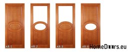 Holztür mit Gestell Volllack AR1 80