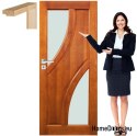 Holztüren mit Glasrahmenfarbe BG3 60
