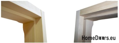 Türrahmen aus Holz ohne Falz PLS2 60/70/80/90 Türrahmen aus Holz ohne Falz PLS2 60/70/80/90