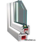 Okna KOLOR PCV przesuwne fix 1900x2100mm ciepłe