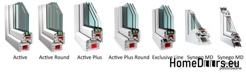 Okna MAHOŃ PCV RU/U poziom 1000x1000mm ciepłe Okna MAHOŃ PCV RU/U poziom 1000x1000mm ciepłe