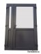 DRZWI ZEWN. PCV ANTRACYT 125x210 DWUSKRZYDŁOWE