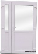 DRZWI ZEWNĘTRZNE PCV BIAŁE 125x210 DWUSKRZYDŁOWE