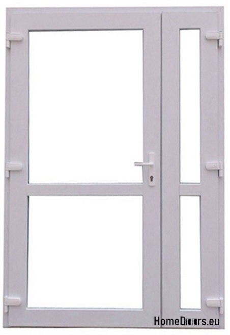 DRZWI ZEWNĘTRZNE PCV BIAŁE 160x210 DWUSKRZYDŁOWE