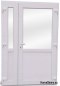 DRZWI ZEWNĘTRZNE PCV BIAŁE 180x210 DWUSKRZYDŁOWE