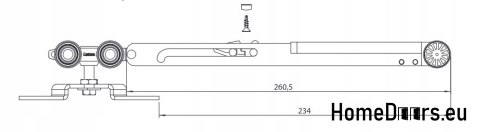 Selbstschließender Türschließer Standard 50 kg Selbstschließender Türschließer Standard 50 kg
