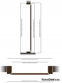 Außentür Holzrahmen D21 WARM 68 mm