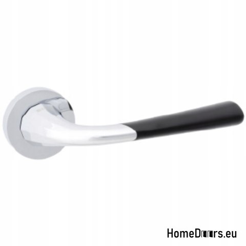 KLAMKA DRZWIOWA FLORENCJA CZARNY / CHROM