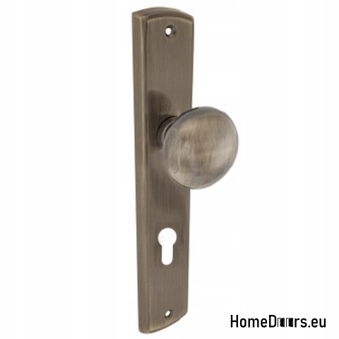 KLAMKA DRZWIOWA PRZEBICIE WKŁAD GAŁKO GAŁKA PATYNA