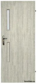 Badezimmertür mit Glas Aseida 80