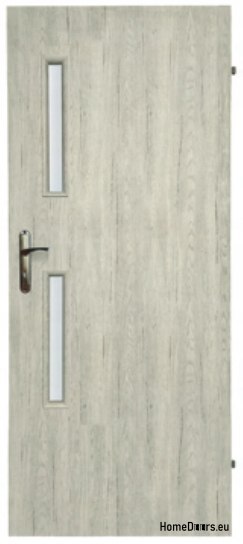 Zimmertür mit Glas Aseida 80
