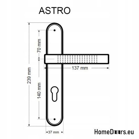 KLAMKA DRZWIOWA PRZEBICIE WKŁAD ASTRO PATYNA KLAMKA DRZWIOWA PRZEBICIE WKŁAD ASTRO PATYNA