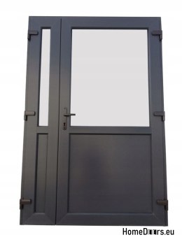 AUSSENTÜREN PVC ANTHRAZIT 160x210 ZWEIFLÜGELIG