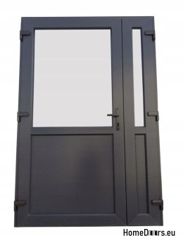 AUSSENTÜREN PVC ANTHRAZIT 180x210 ZWEIFLÜGELIG
