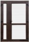 AUSSENTÜREN PVC NUSSBAUM 160x210 DOPPELFLÜGELIG