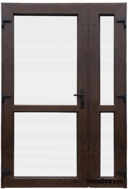 AUSSENTÜREN PVC NUSSBAUM 160x210 DOPPELFLÜGELIG