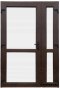 AUSSENTÜREN PVC NUSSBAUM 160x210 DOPPELFLÜGELIG
