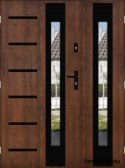 Zweiflügelige Tür mit Spiegeldicke 72 mm 160 L