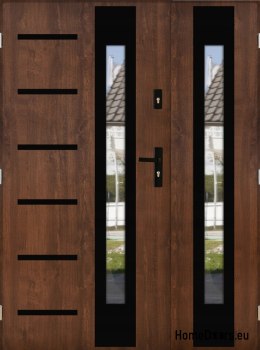 Zweiflügelige Tür mit Spiegeldicke 72 mm 160 L