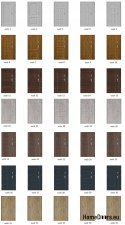 Zweiflügelige Tür 190 Links, verschiedene Ausführungen, Farben