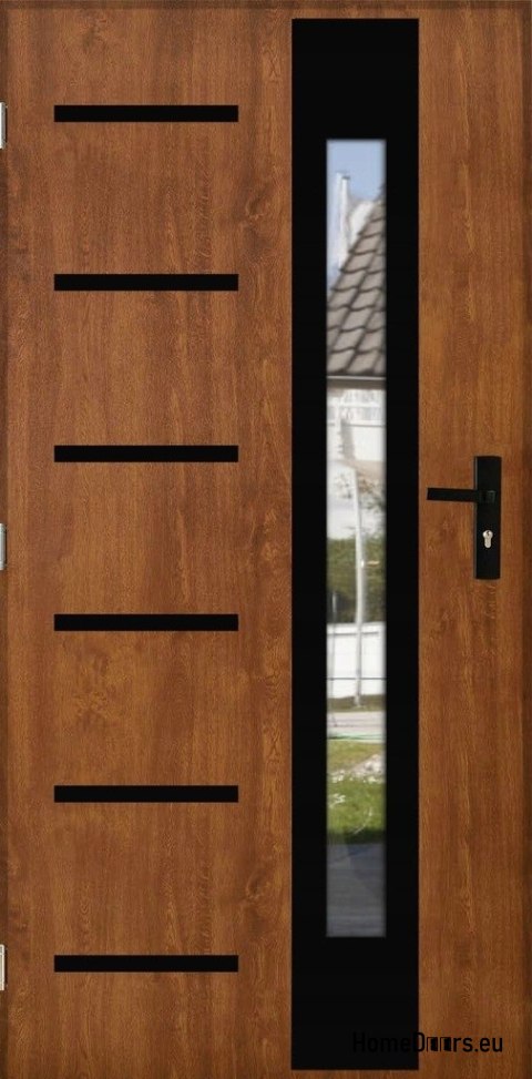 Außentür DICK 101mm WARM MIT SPIEGEL Außentür DICK 101mm WARM MIT SPIEGEL