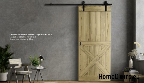 DRZWI PRZESUWNE MODERN RUSTIC X DĄB FLADER 80 DRZWI PRZESUWNE MODERN RUSTIC X DĄB FLADER 80
