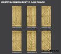 DRZWI PRZESUWNE MODERN RUSTIC E DĄB CRACK 90