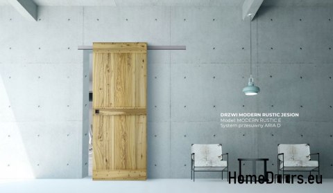 DRZWI PRZESUWNE MODERN RUSTIC E ŚWIERK STARY 90