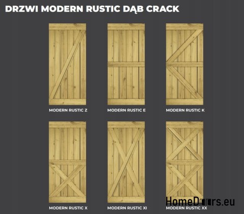 DRZWI PRZESUWNE MODERN RUSTIC XI DĄB CRACK 90 DRZWI PRZESUWNE MODERN RUSTIC XI DĄB CRACK 90