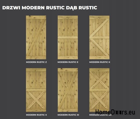DRZWI PRZESUWNE MODERN RUSTIC XI DĄB RUSTIC 90