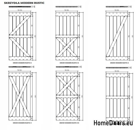 DRZWI PRZESUWNE MODERN RUSTIC XI JESION SĘKATY 80