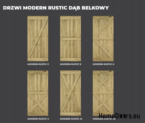 DRZWI PRZESUWNE MODERN RUSTIC K DĄB BELKOWY 80