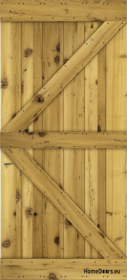 DRZWI PRZESUWNE MODERN RUSTIC K ŚWIERK STARY 80