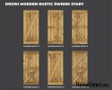 DRZWI PRZESUWNE MODERN RUSTIC Z ŚWIERK STARY 80