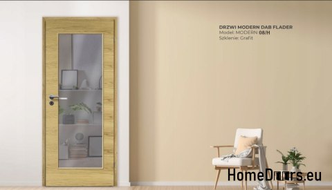 DRZWI WEWNĘTRZNE MODERN 08H DĄB BRONZE 90 DRZWI WEWNĘTRZNE MODERN 08H DĄB BRONZE 90