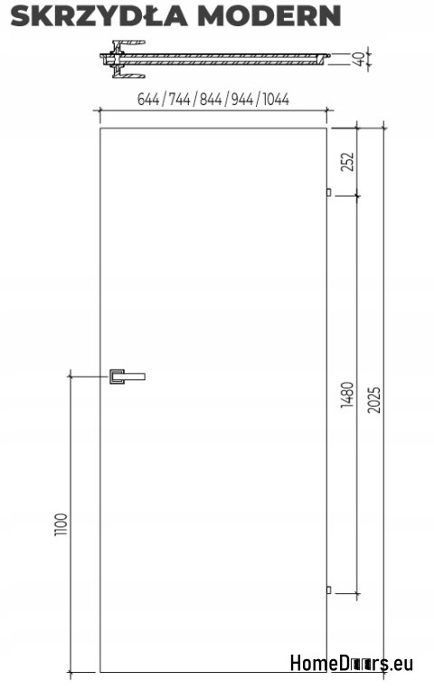 DRZWI WEWNĘTRZNE MODERN 09H DĄB BELKOWY 90 cm DRZWI WEWNĘTRZNE MODERN 09H DĄB BELKOWY 90 cm