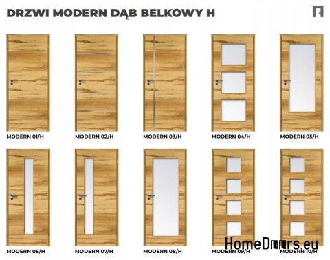 DRZWI WEWNĘTRZNE MODERN 02H DĄB BELKOWY 90 cm