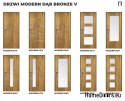 DRZWI WEWNĘTRZNE MODERN 10V DĄB BRONZE 70