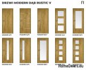 DRZWI WEWNĘTRZNE MODERN 10V DĄB RUSTIC 90