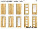 DRZWI WEWNĘTRZNE MODERN 10V ŚWIERK STARY 70