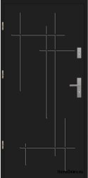 WARME AUSSENTÜR T58 72 mm Polystyrol 80