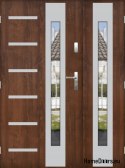 Zweiflügelige Tür mit Spiegel dick 72 mm 130 L