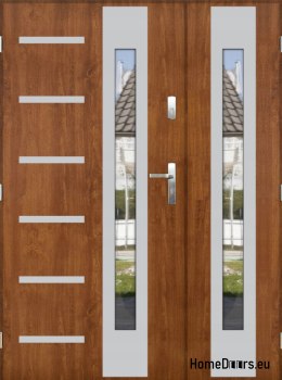 Zweiflügelige Tür mit Spiegeldicke 72 mm 160 L