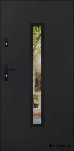 Türspiegel W-10 SCHWARZ 70/80/90/100