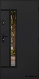 Türspiegel W-8 SCHWARZ 70/80/90/100