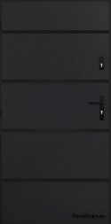 Massive Außentür A-1 SCHWARZ 70/80/90/100
